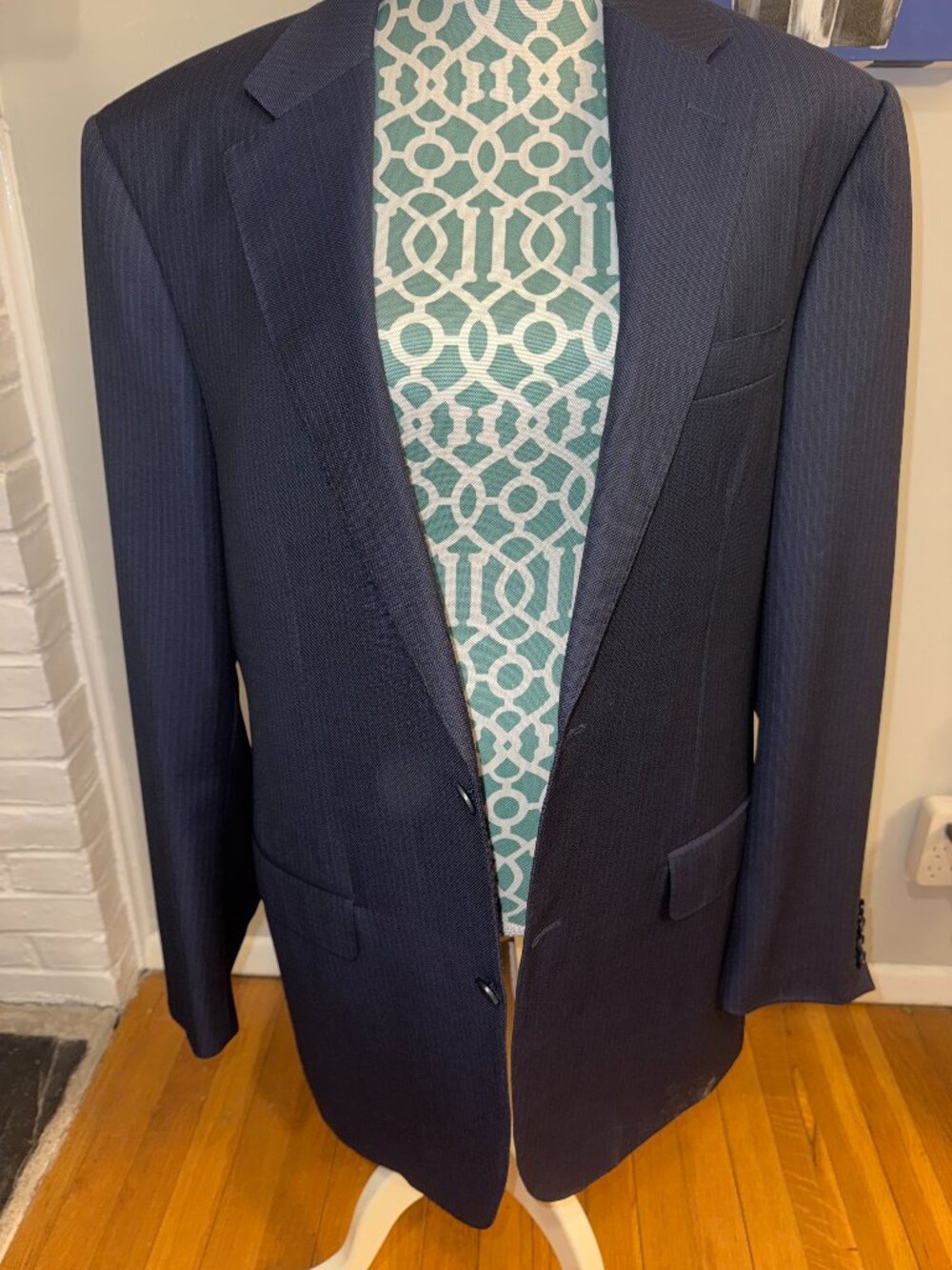Canali Made in Italy Navy Blue Wool Sport Coat Blazer Size 56/US 46R